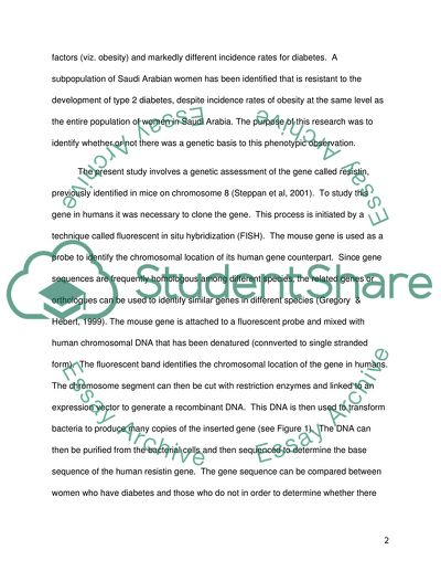 Type 2 Diabetes in a Subpopulation of Saudi Arabian Women