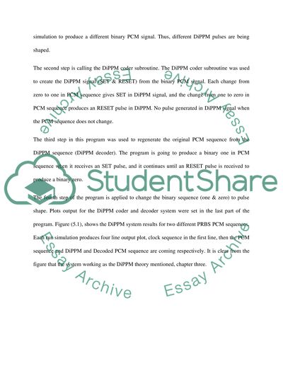 Matlab Simulation for the DiPPM with RS system