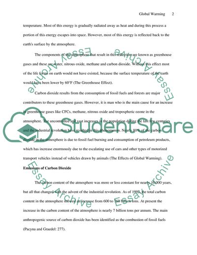 Global Warming: Atmospheric Emissions Inventories