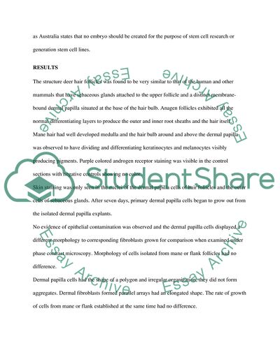 Where Are the Nestin Labelled Stem Cells in the Hair Follicle