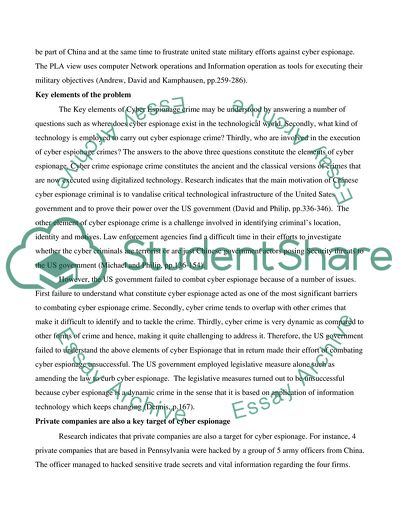 Cyber Espionage Crime