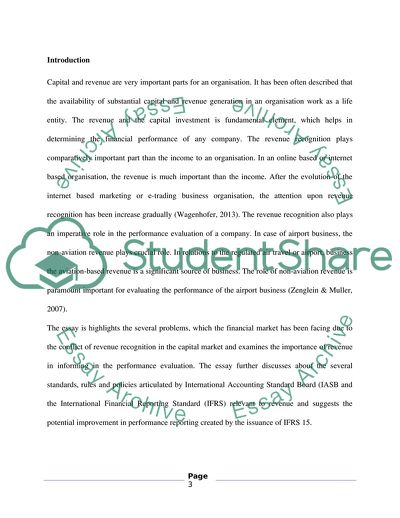 Corporate Reporting and Analysis - IAS-18