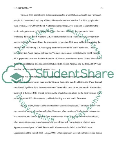 Current Events and U.S. Diplomacy