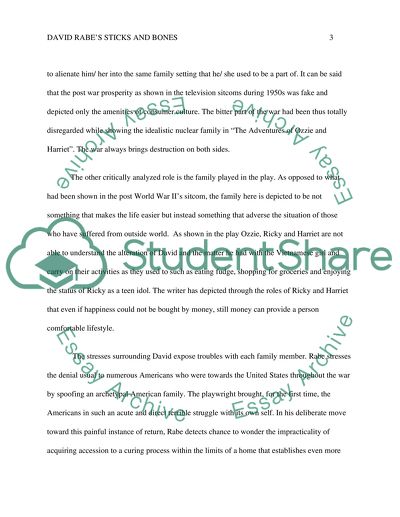 David Rabes Sticks and Bones