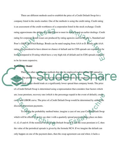 A Credit Default Swap (CDS)