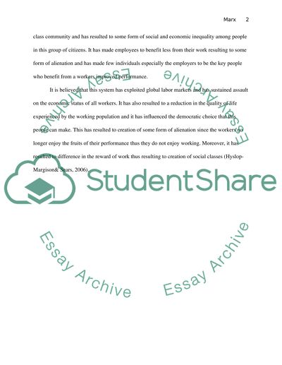 Alienation and Social Classes