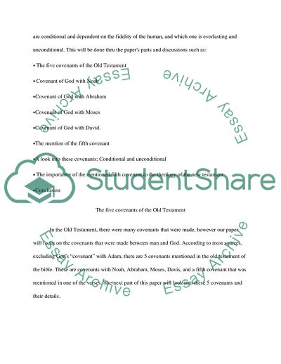Old Testaments Greatest Covenants