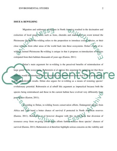 Environmental Issues