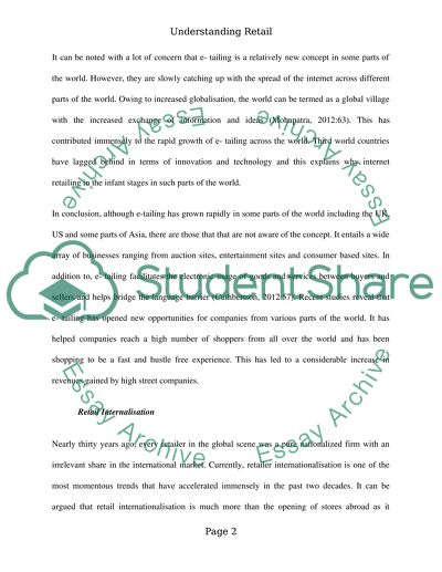 Understanding Retail