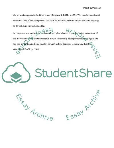 Abortion, war, and capital punishment