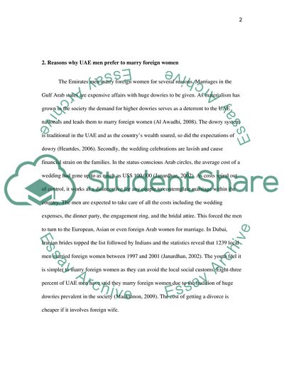 UAE Nationals Marriage to Foreign Ladies