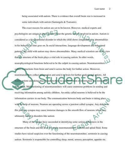Autism in Emotional Development of a Child