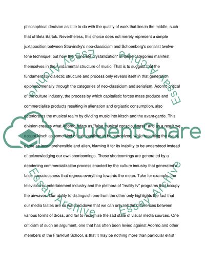 Philosophy of Modern Music