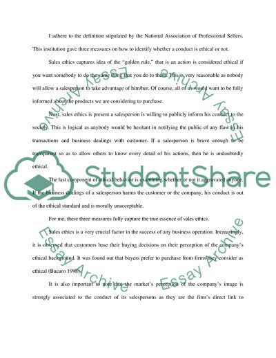Sales Ethics, Transaction-Focused Traditional Selling