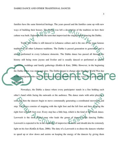 Dabke Dance and Other Traditional Dances