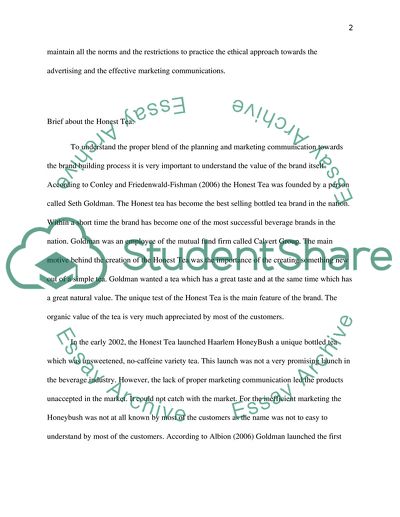 Marketing Communications: Honest Tea Leaves You Feeling Refreshed