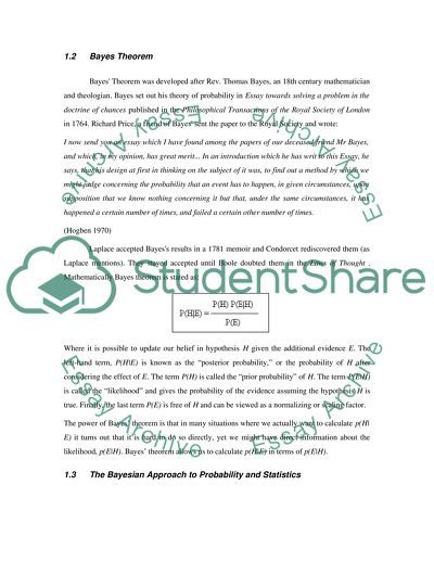 Bayesian Networks and Bayes Theorem