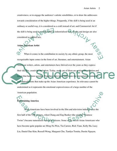 Asian American Artist