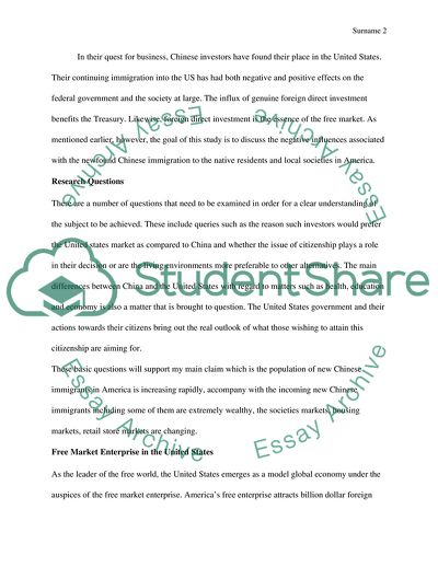 Negative Consequences of Chinese Immigration and Property Investment in the United States