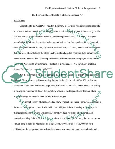 History The representations of Death in Medieval European Art