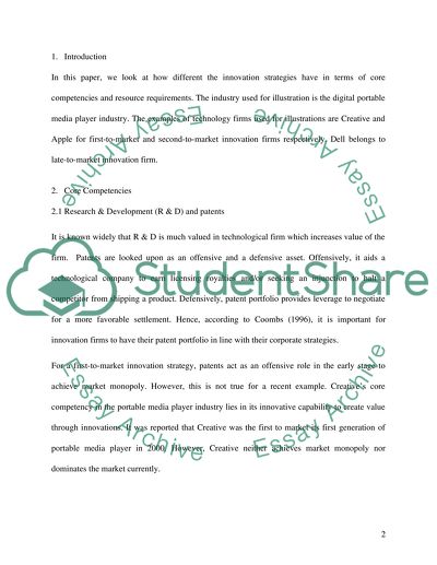 Core Competencies Differentiation between Innovation Strategies