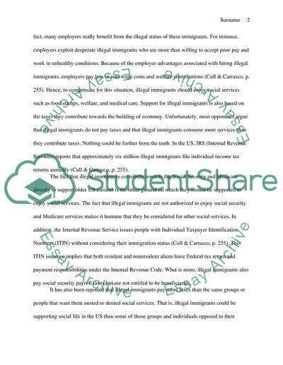 Illegal Immigrants Should Receive Social Services