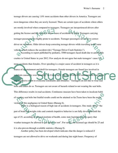 Why is the auto accident fatality rate so high for teenagers