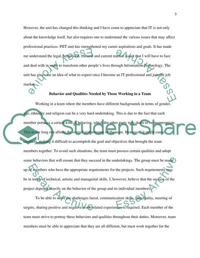 Reflective Learning Account (Ref)