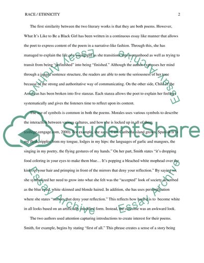 Racism in What it Like to Be a Black Girl Poem Patricia Smith and Child of the Americas by Morales