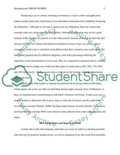 Credit Scores are a Fair Measure to Help Lenders Estimate Potential Risks