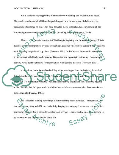 Occupational Therapy and Learning Disabilities