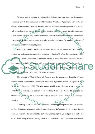 Tax Treaty Comparison Between the United States and India