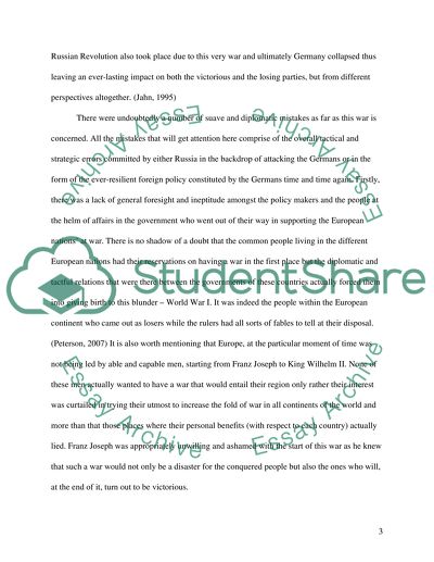 The Role of the United States in World War 1