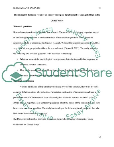 Understanding Surveys and Samples