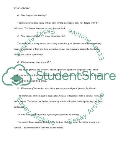 Anxiety Support Group