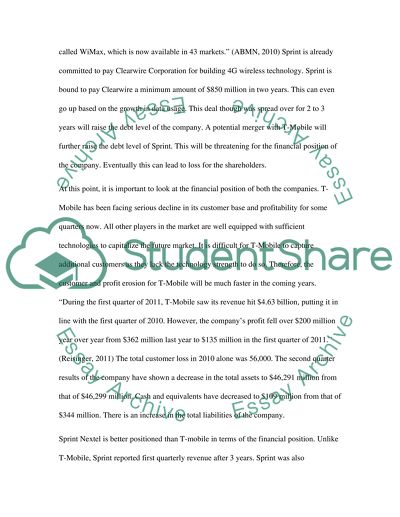 Mergers & Acquisitions. Sprint-T-Mobile