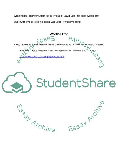 David Cole Interviews Dr. Franciszek