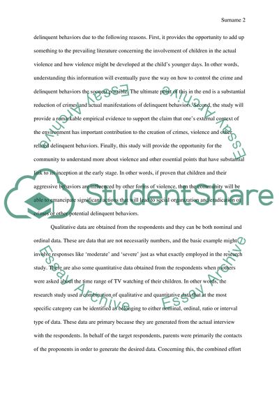 Article Critique - Violence