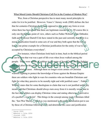 Christians in the Conduct of Modern War