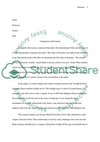 Comparison and contrast