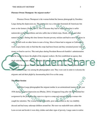 The Migrant Mother Photographs of Dorothea Lange