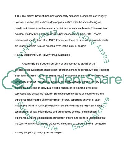 Generativity versus Stagnation