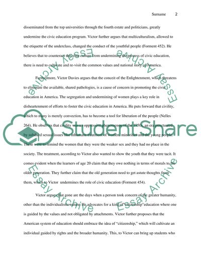 Victor Davis Hansons The Civic Education America Needs