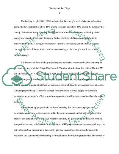 Obesity and San Diego