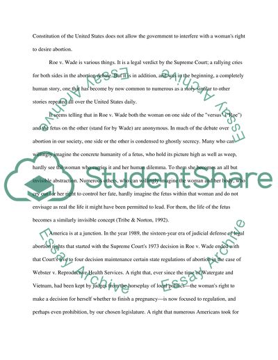 Major Issues of Abortion