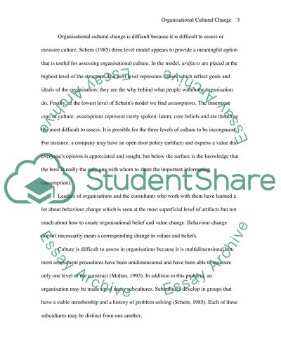 Culture in Organisational Literature