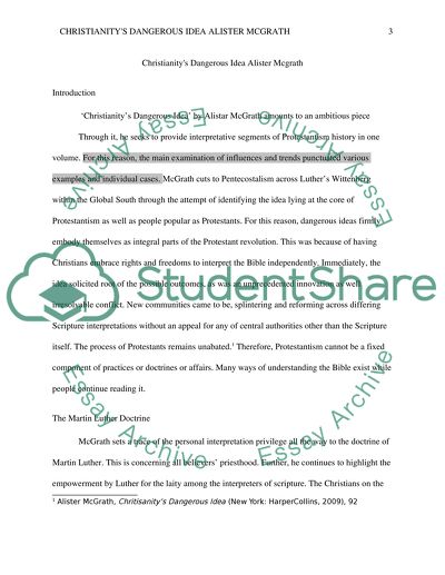 Complete Analysis of the Book Christianitys Dangerous Idea