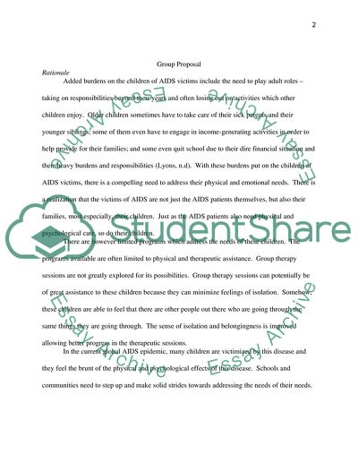 Support Group for Children of HIV Victims