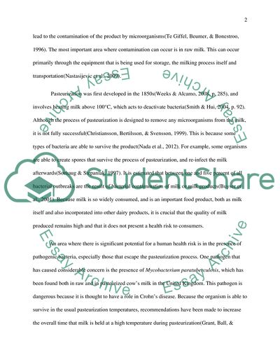 Food Safety Measures for Milk