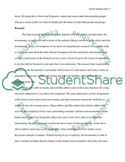 Inside Job by Charles Ferguson